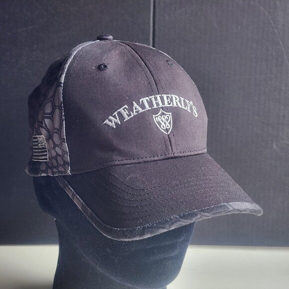 Richardson Other - Weatherly's Black Baseball Cap with American Flag Patch